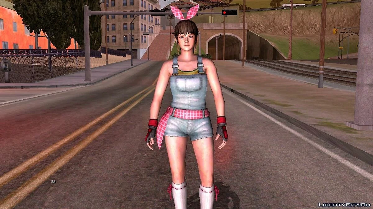 Хитоми в комбинезоне из Dead Or Alive 5 / GTA San Andreas (iOS, Android)