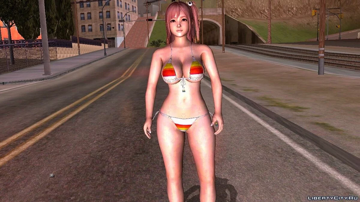 Хонока в бикини из Dead Or Alive 5 / GTA San Andreas (iOS, Android)