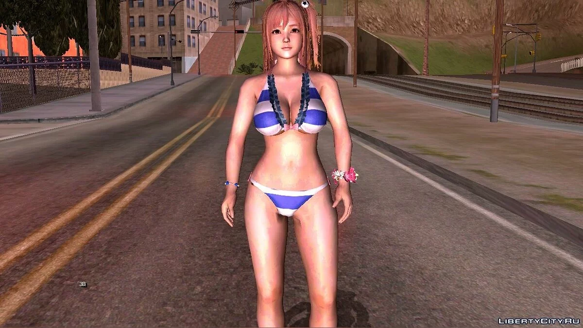 Хонока в купальнике из Dead Or Alive 5 / GTA San Andreas (iOS, Android)