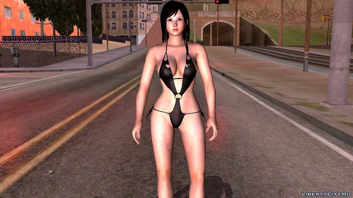 Кокоро в черном купальнике  / GTA San Andreas (iOS, Android)