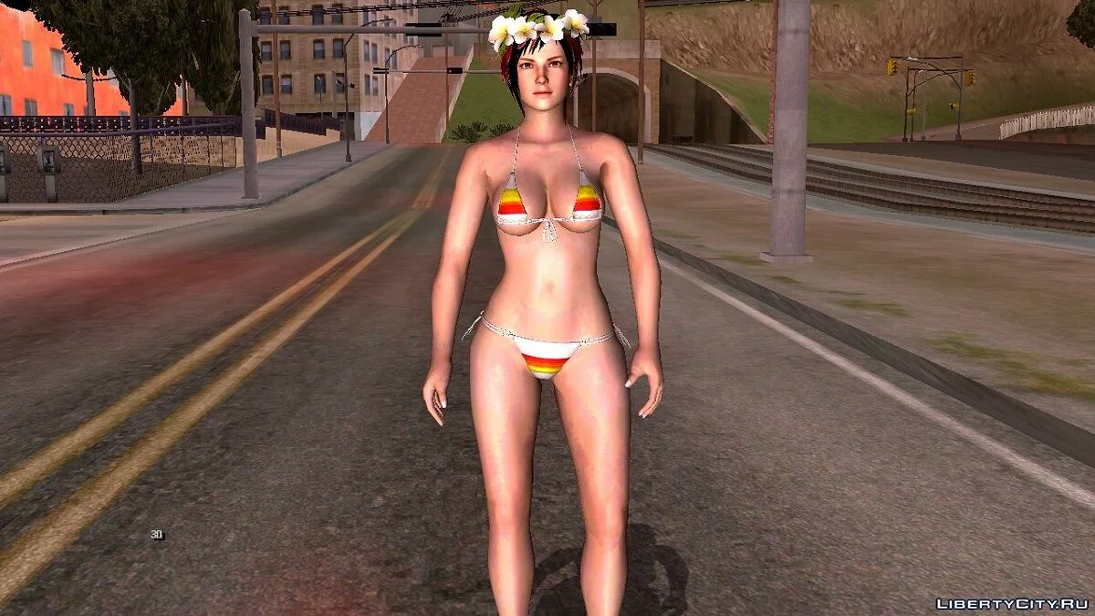Мила в бикини из Dead Or Alive 5 / GTA San Andreas (iOS, Android)