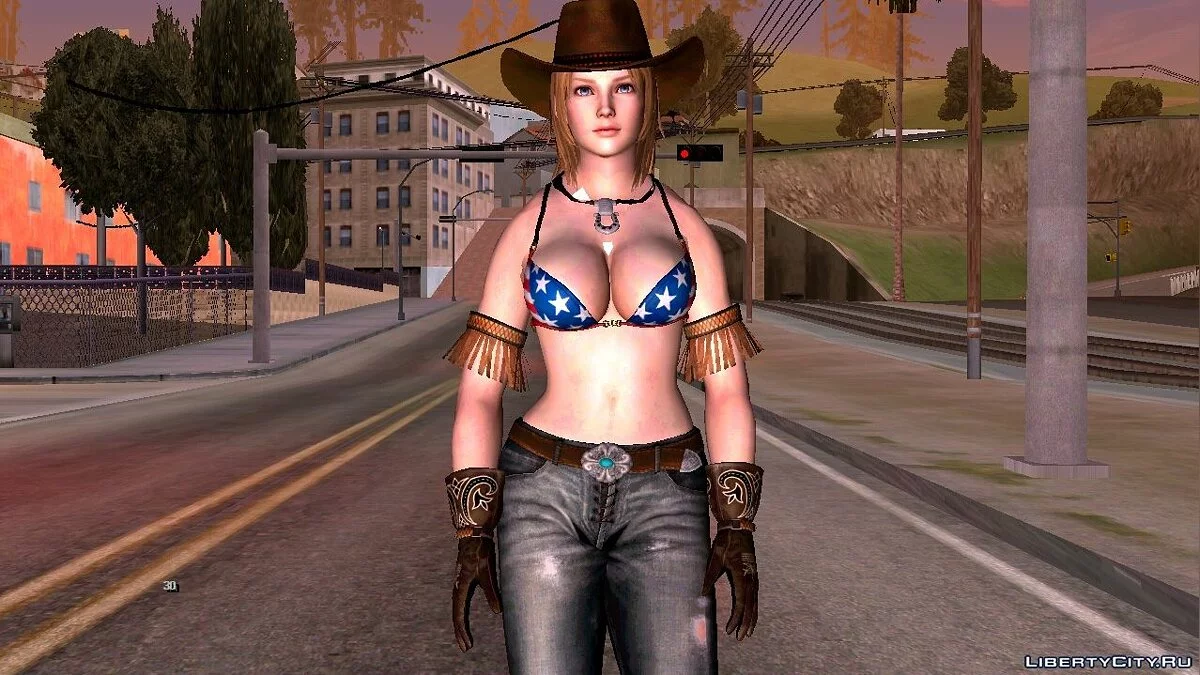 Тина пастушка из Dead Or ALive 5 / GTA San Andreas (iOS, Android)