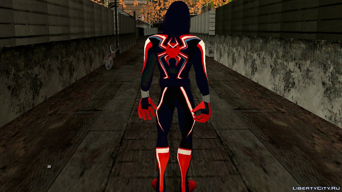 Скачать Miles Morales 2099 Suit PS5 для GTA San Andreas (iOS, Android)