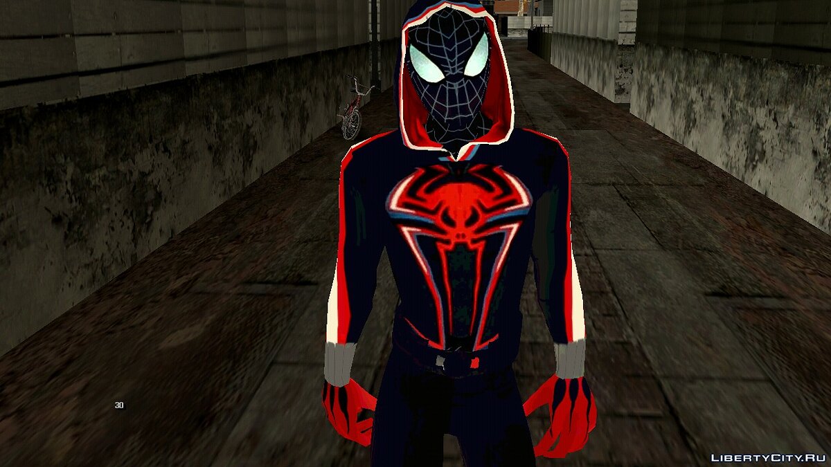 Скачать Miles Morales 2099 Suit PS5 для GTA San Andreas (iOS, Android)