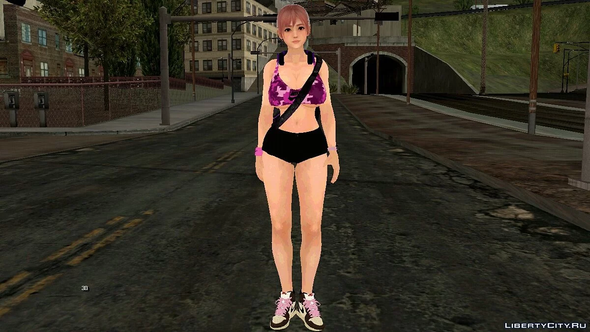 Хонока в спортивной одежде  / GTA San Andreas (iOS, Android)