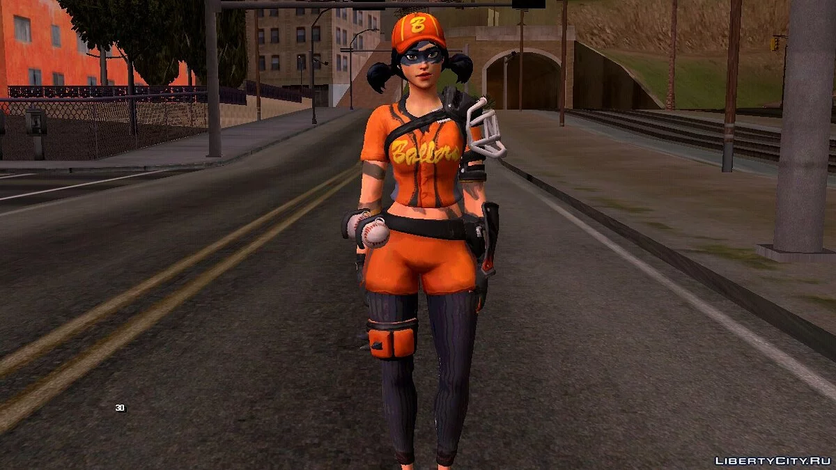 Бейсболистка из Фортнайт / GTA San Andreas (iOS, Android)