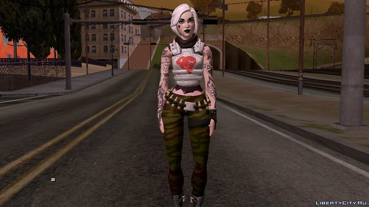Тесс из Фортнайт / GTA San Andreas (iOS, Android)
