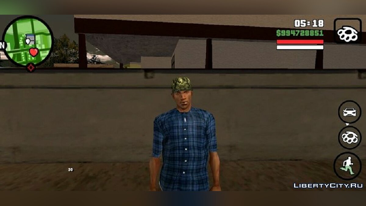 Скачать Новое лицо и одежда для Карла v1 для GTA San Andreas (iOS, Android)