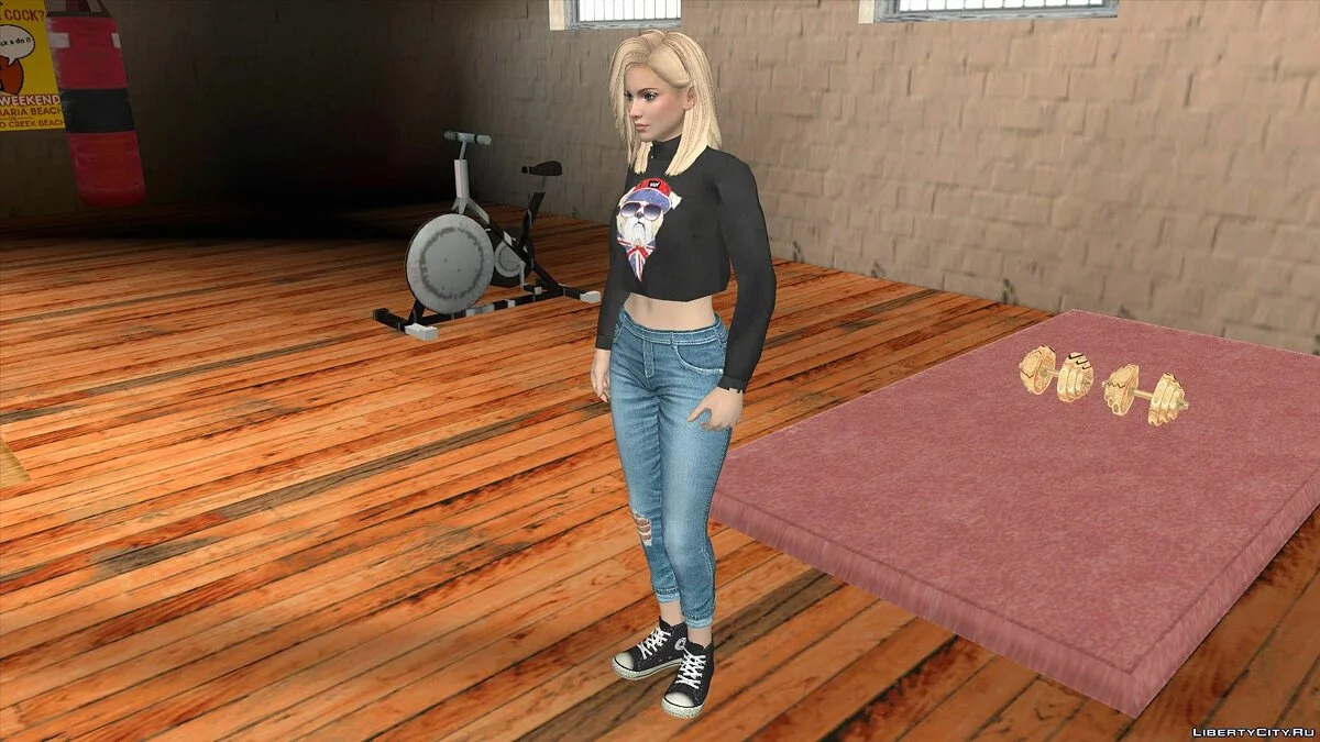 Хелена Дуглас в повседневной одежде v14 / GTA San Andreas (iOS, Android)