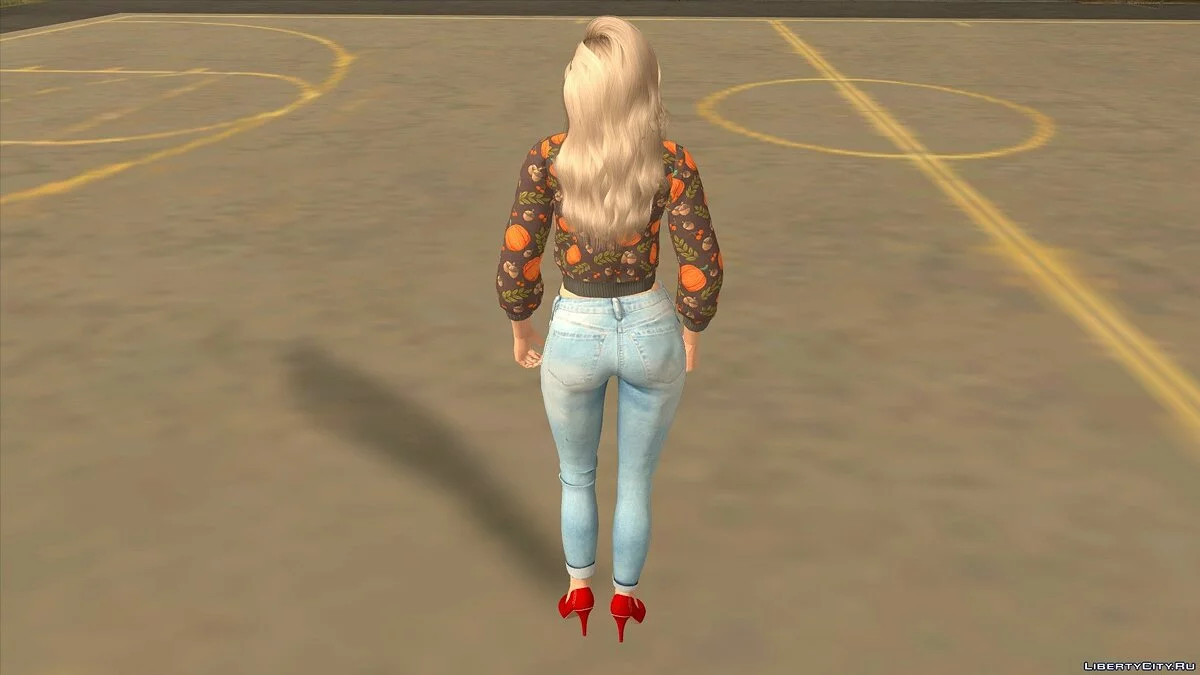 Сара Брайант в повседневной одежде v3 / GTA San Andreas (iOS, Android)