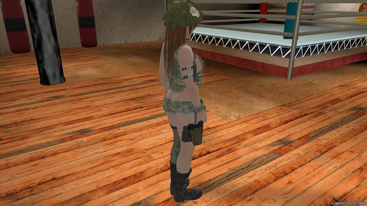 Касуми в камуфляжной одежде / GTA San Andreas (iOS, Android)