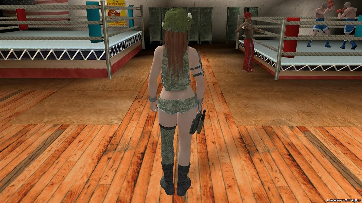 Касуми в камуфляжной одежде / GTA San Andreas (iOS, Android)