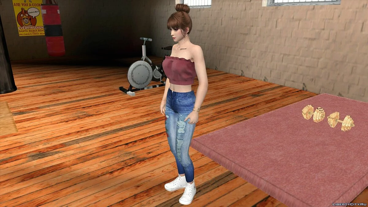 Касуми в повседневной одежде v11 / GTA San Andreas (iOS, Android)