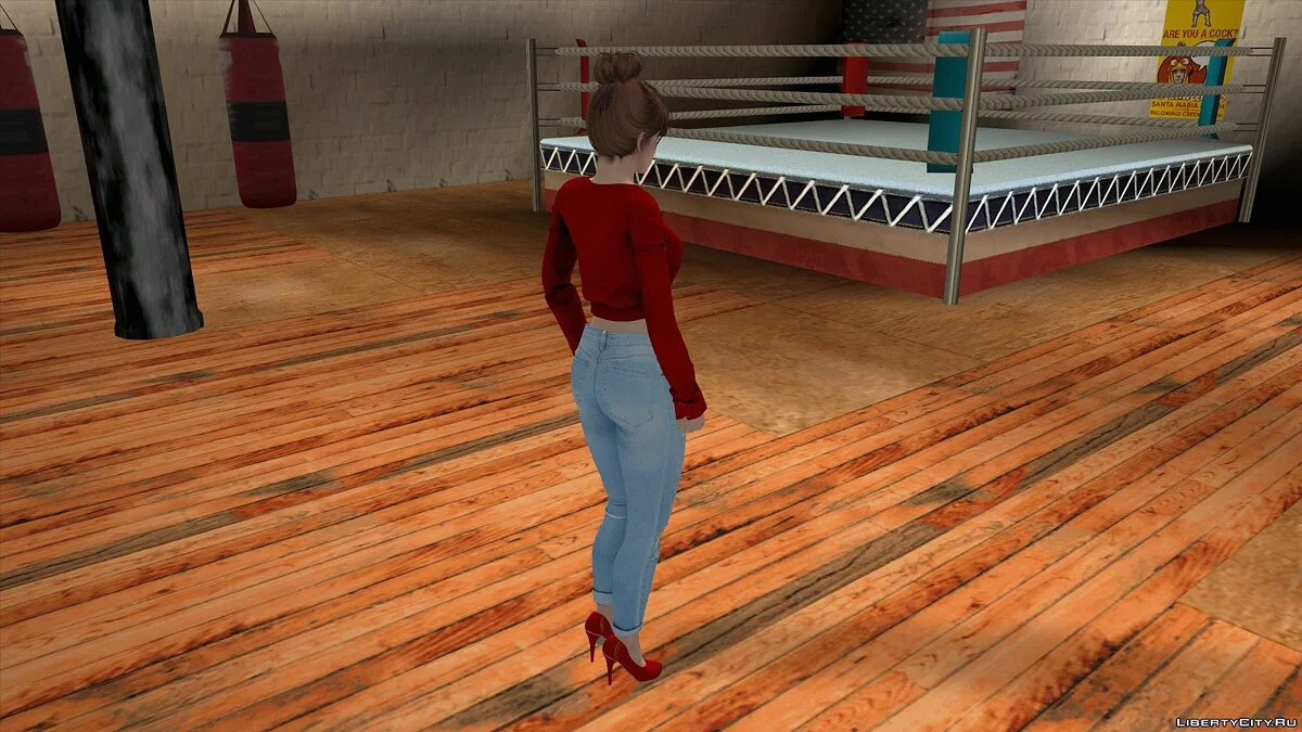 Касуми в повседневной одежде v14 / GTA San Andreas (iOS, Android)