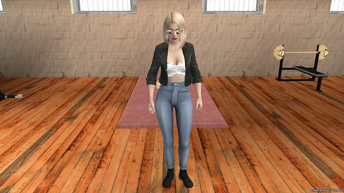 Хелена Дуглас в костюме Байкер / GTA San Andreas (iOS, Android)