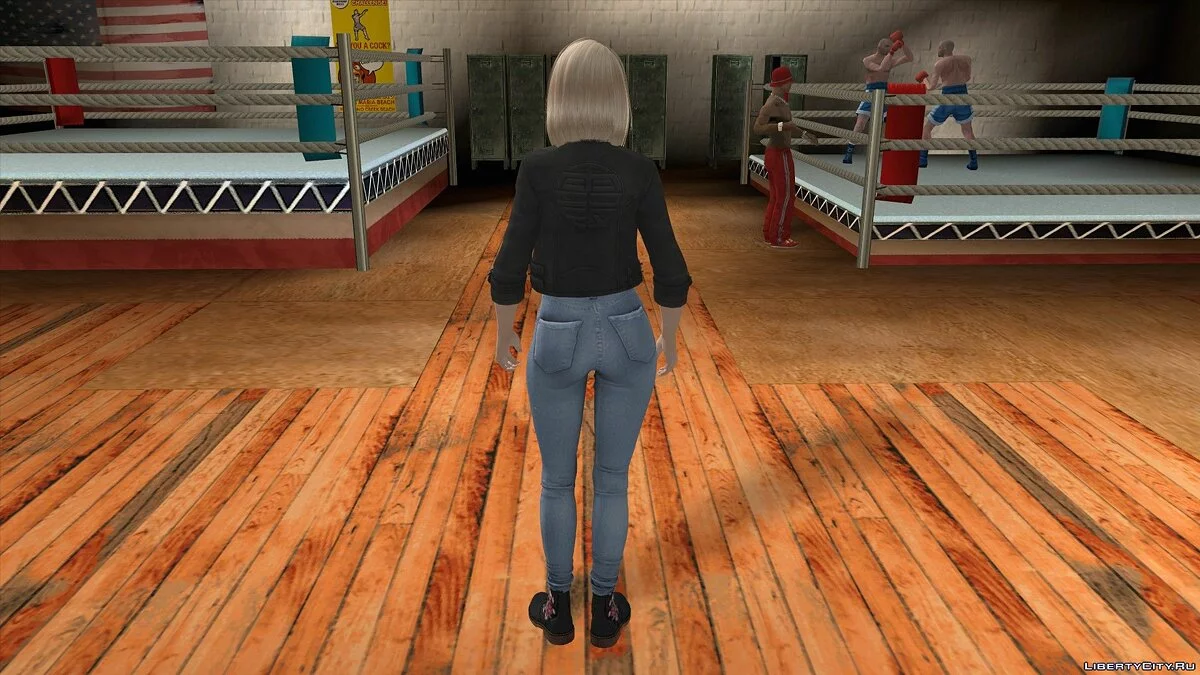 Хелена Дуглас в костюме Байкер / GTA San Andreas (iOS, Android)