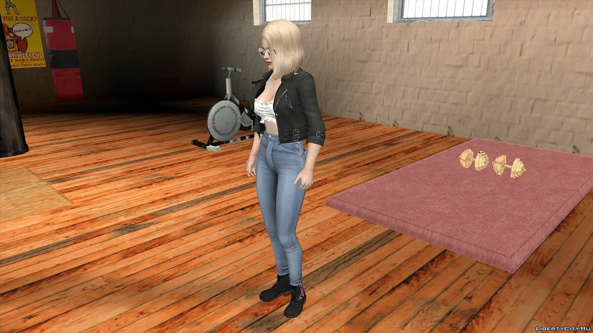 Хелена Дуглас в костюме Байкер / GTA San Andreas (iOS, Android)