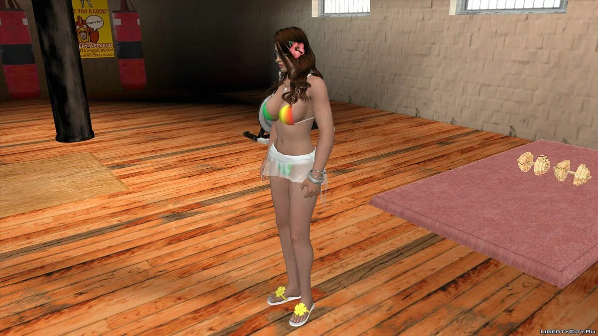 Лиза Хэмилтон в бикини / GTA San Andreas (iOS, Android)