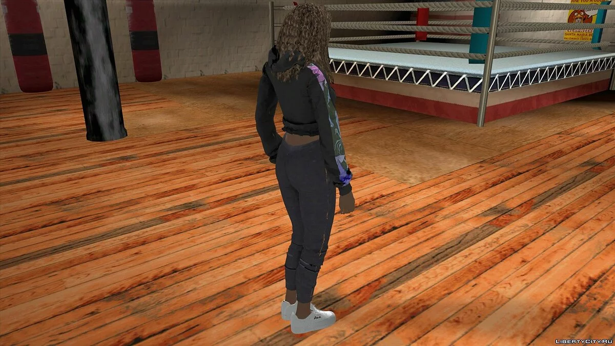 Лиза Хэмилтон в повседневной одежде v9 / GTA San Andreas (iOS, Android)