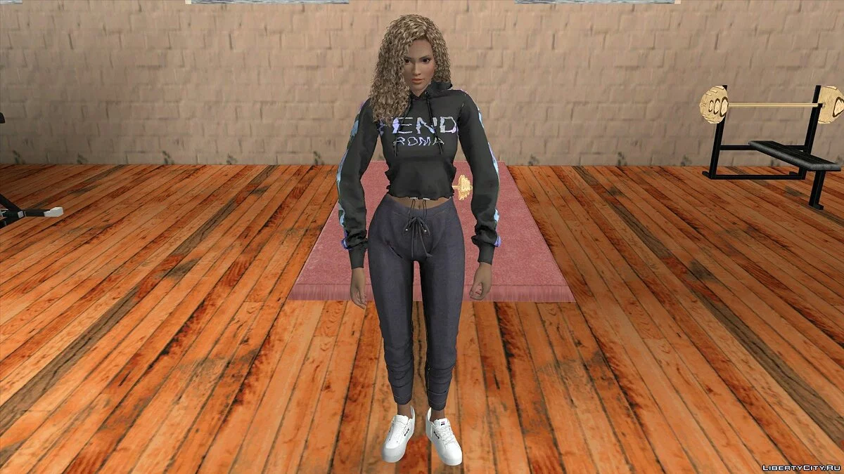 Лиза Хэмилтон в повседневной одежде v9 / GTA San Andreas (iOS, Android)