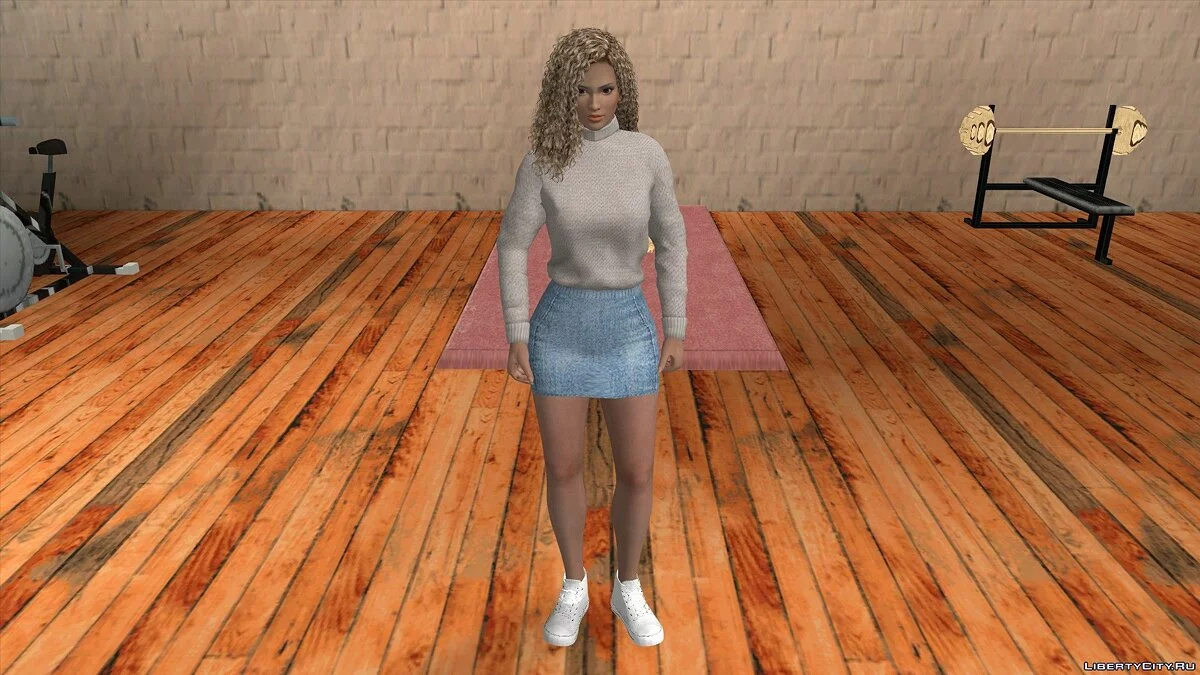 Лиза Хэмилтон в повседневной одежде v11 / GTA San Andreas (iOS, Android)