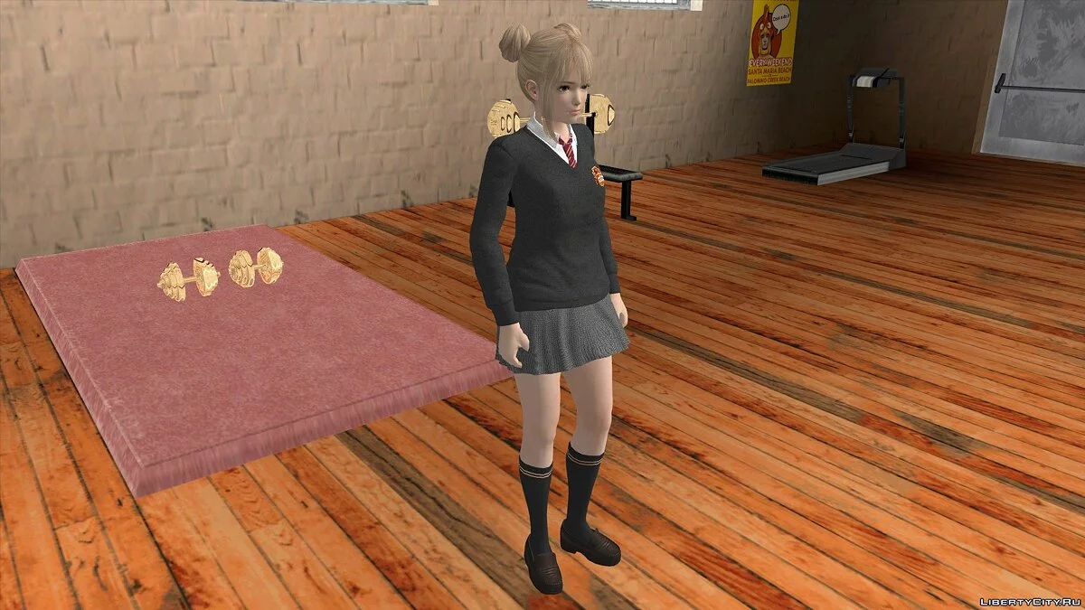 Мари Роуз в школьной форме / GTA San Andreas (iOS, Android)