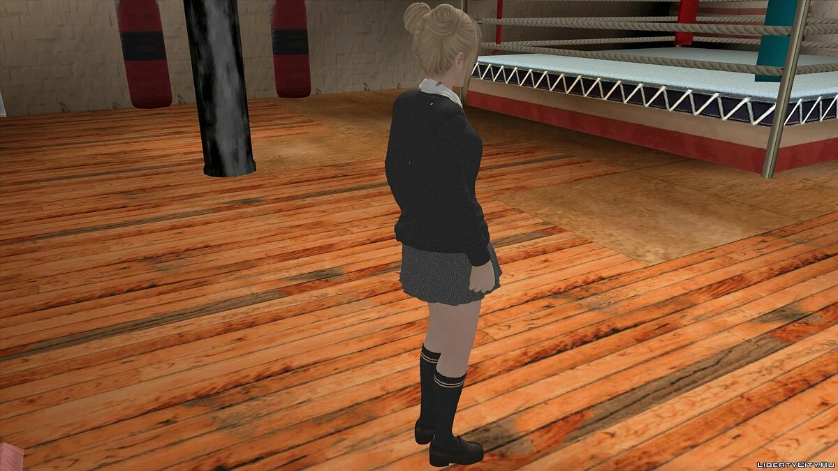 Мари Роуз в школьной форме / GTA San Andreas (iOS, Android)