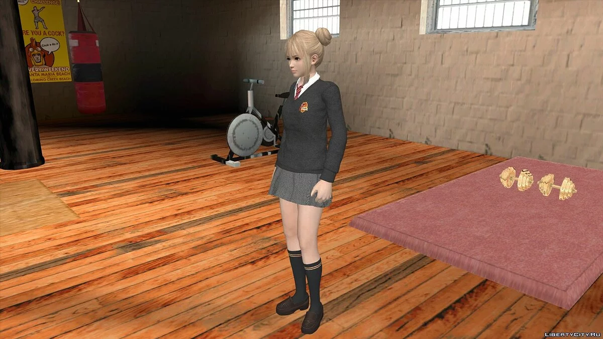 Мари Роуз в школьной форме / GTA San Andreas (iOS, Android)