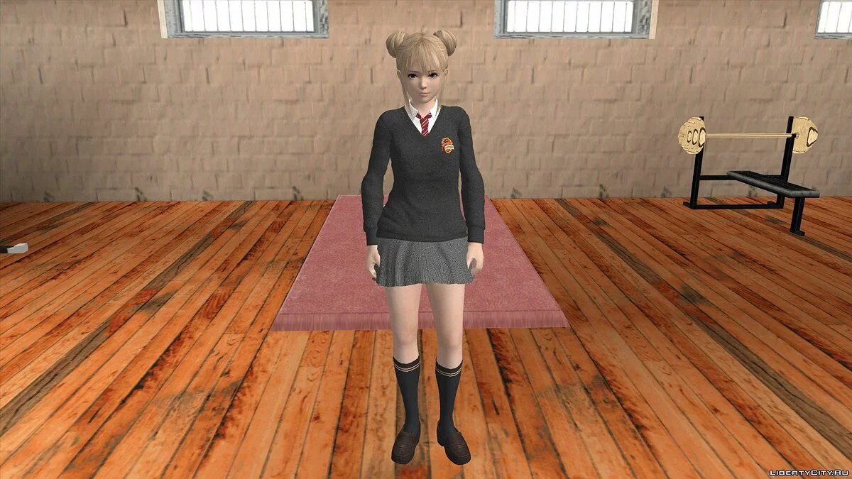 Мари Роуз в школьной форме / GTA San Andreas (iOS, Android)