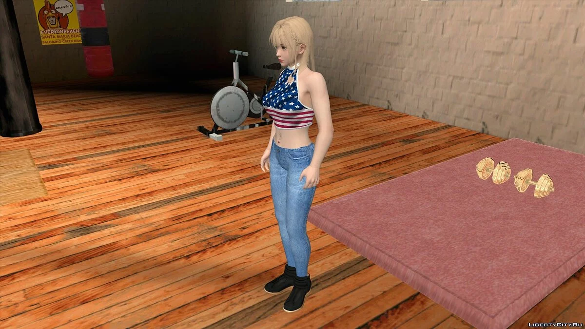Мисаки в повседневной одежде / GTA San Andreas (iOS, Android)