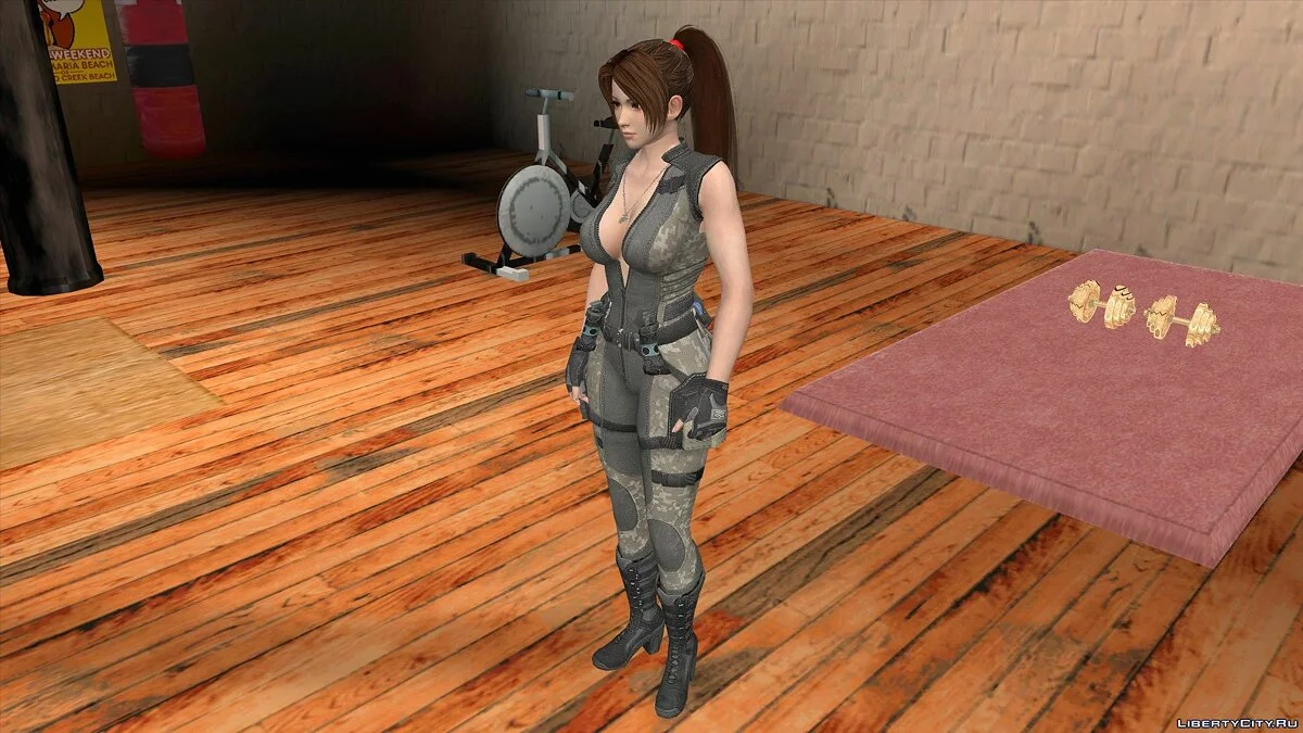 Мэй Ширануи в камуфляжной одежде / GTA San Andreas (iOS, Android)