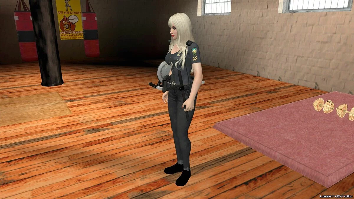 Мэй Ширануи в полицейской форме / GTA San Andreas (iOS, Android)