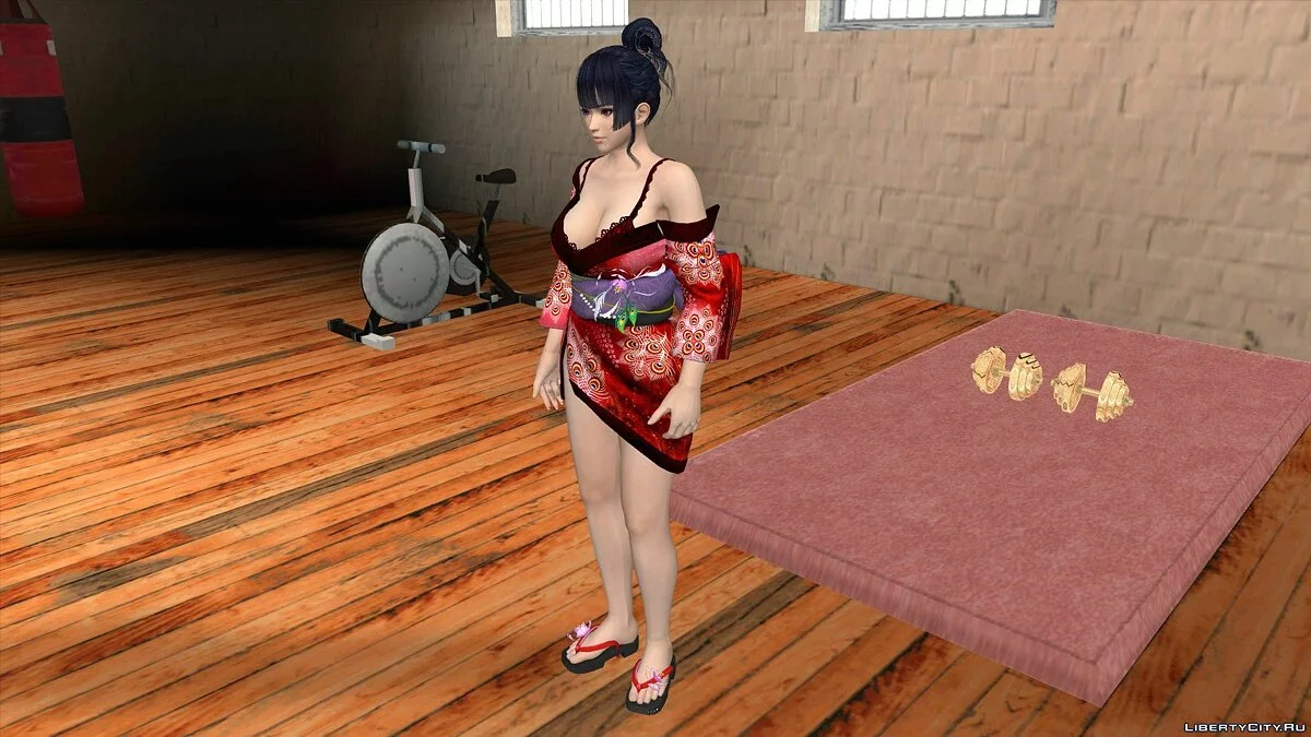 Ниотенгу в красной ночнушке / GTA San Andreas (iOS, Android)