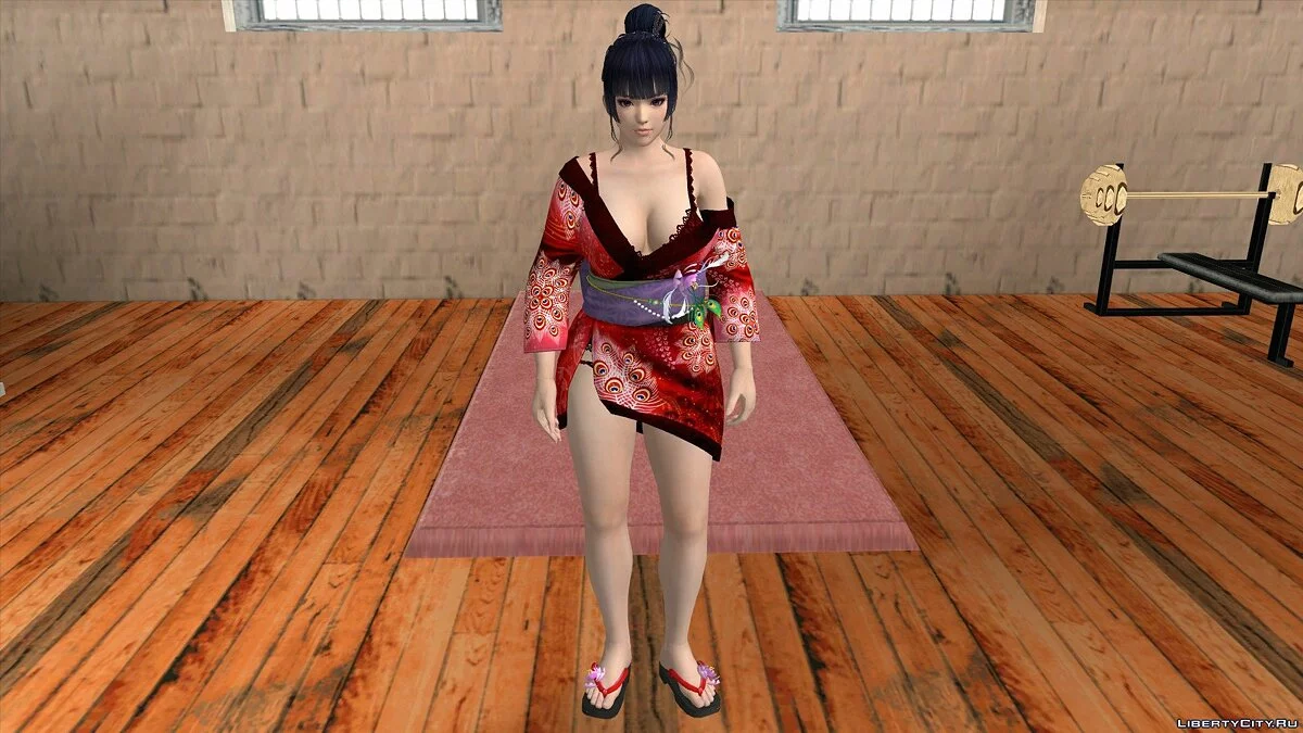 Ниотенгу в красной ночнушке / GTA San Andreas (iOS, Android)