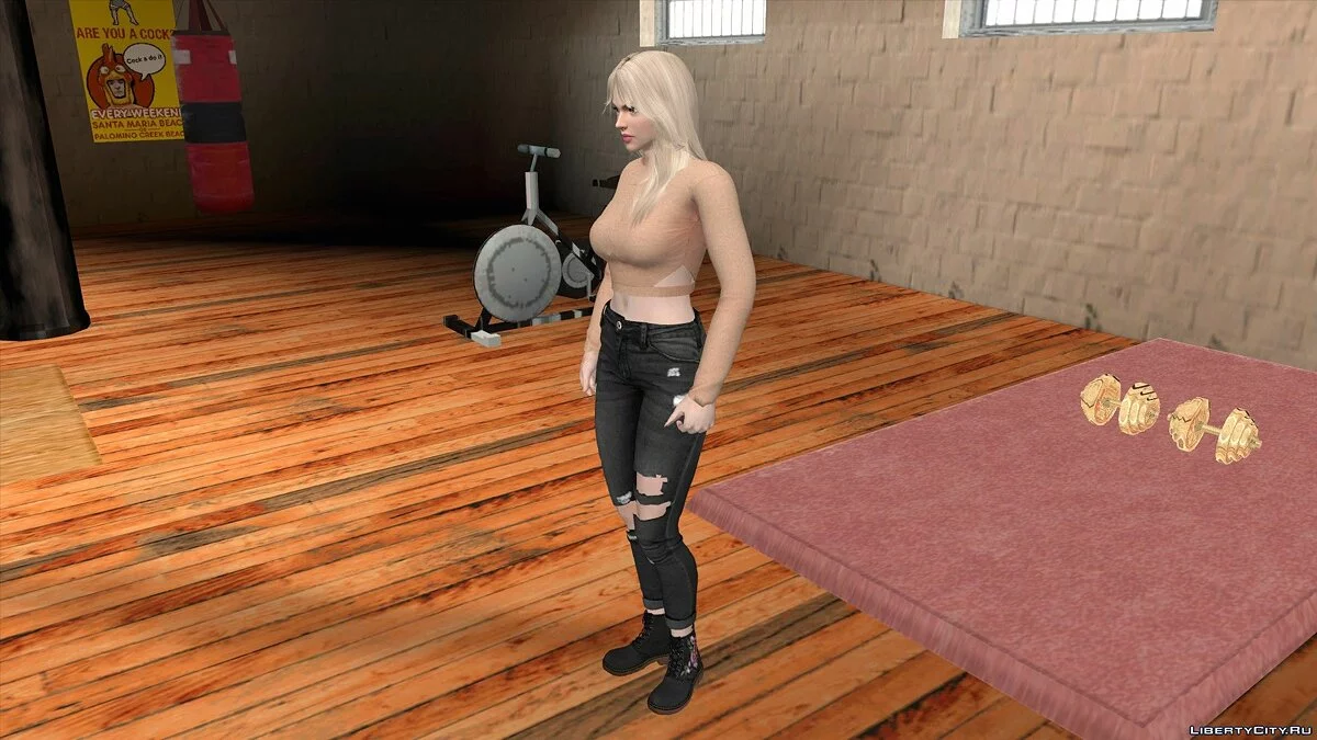 Рейчел в повседневной одежде v5 / GTA San Andreas (iOS, Android)