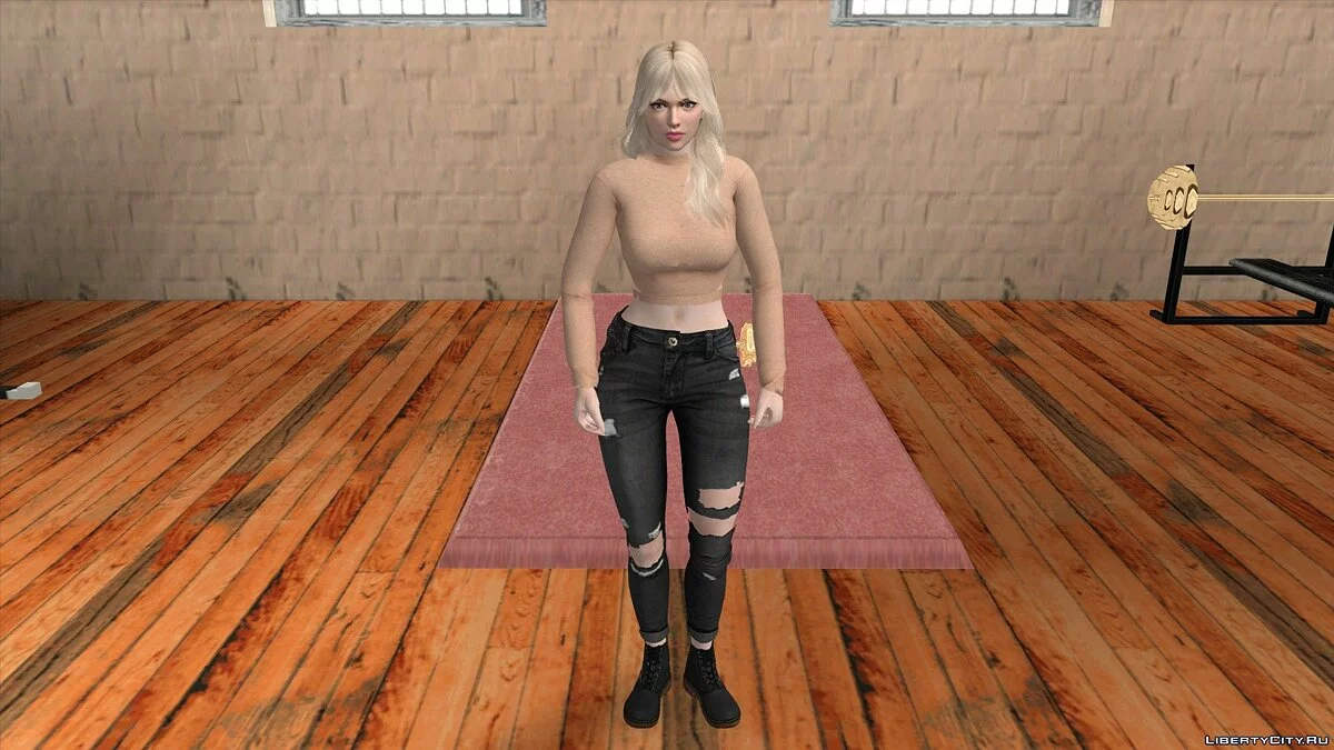 Рейчел в повседневной одежде v5 / GTA San Andreas (iOS, Android)