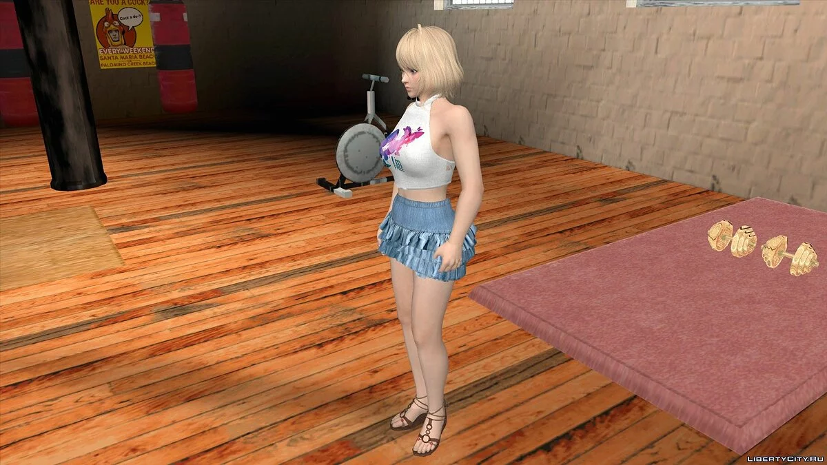 Тамаки в повседневной одежде v9 / GTA San Andreas (iOS, Android)