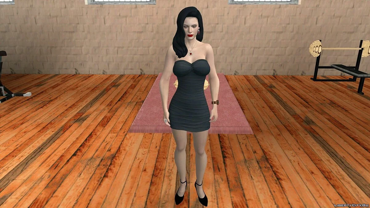 Экселла в соблазнительном платье из Resident Evil 5 / GTA San Andreas (iOS, Android)