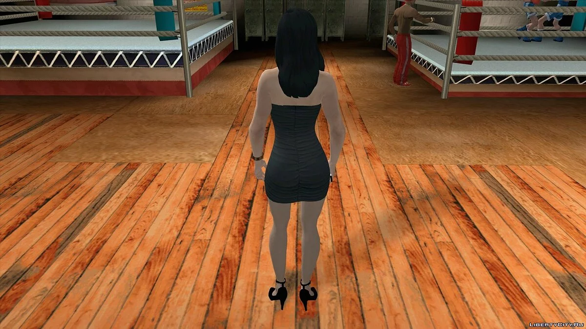 Экселла в соблазнительном платье из Resident Evil 5 / GTA San Andreas (iOS, Android)