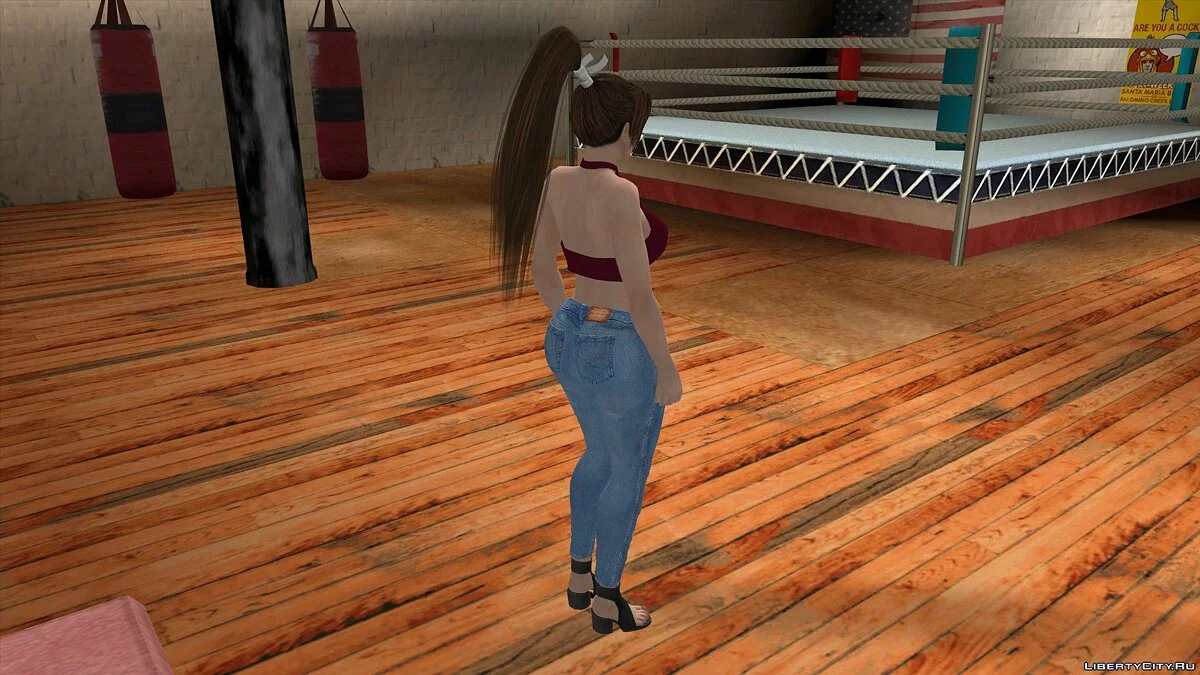 Мэй Ширануи в повседневной одежде v9 / GTA San Andreas (iOS, Android)