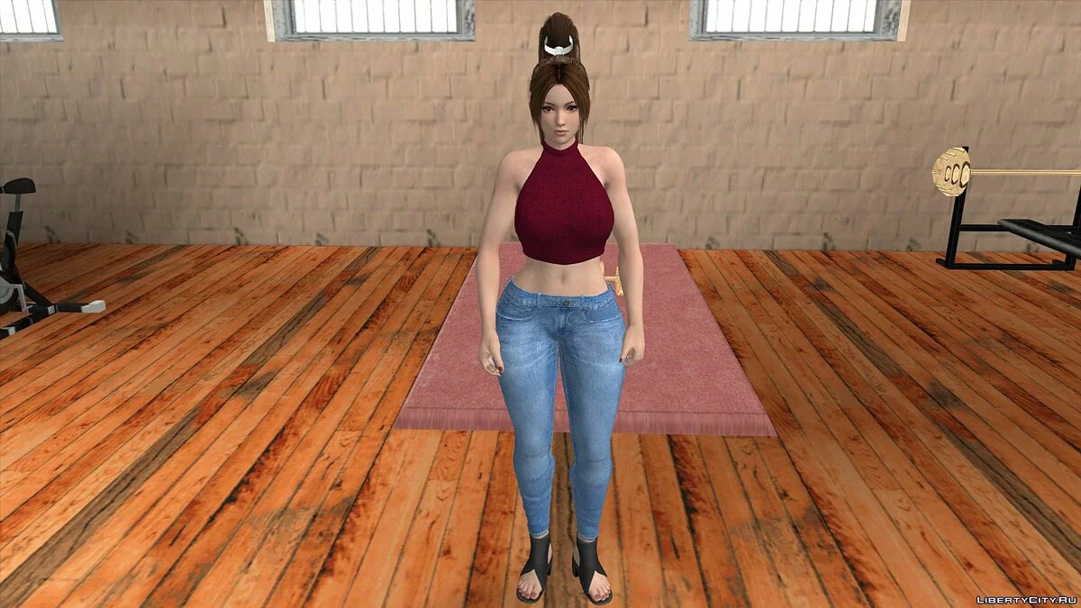 Мэй Ширануи в повседневной одежде v9 / GTA San Andreas (iOS, Android)