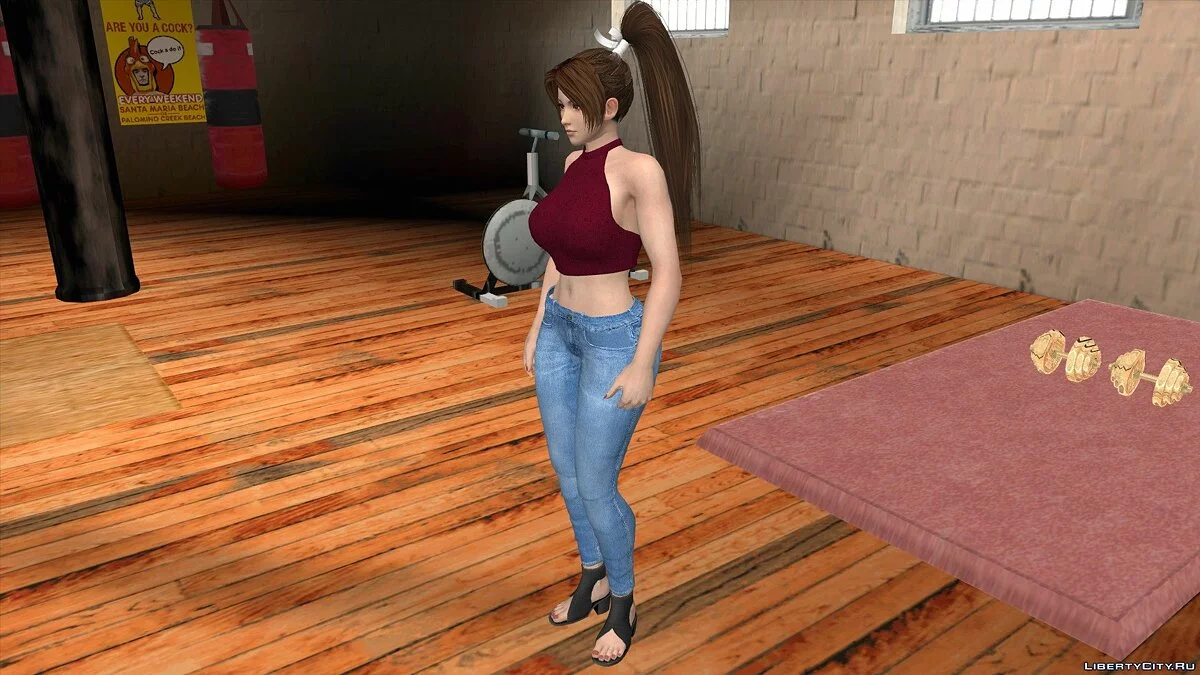 Мэй Ширануи в повседневной одежде v9 / GTA San Andreas (iOS, Android)