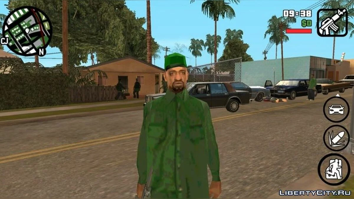 Члены Grove Street в повседневной одежде / GTA San Andreas (iOS, Android)