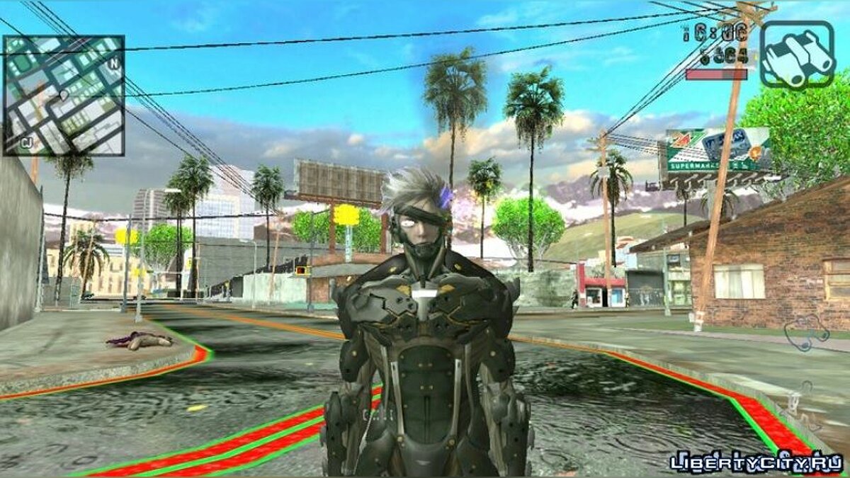 Скачать Райден из Metal Gear Rising для GTA San Andreas (iOS, Android)