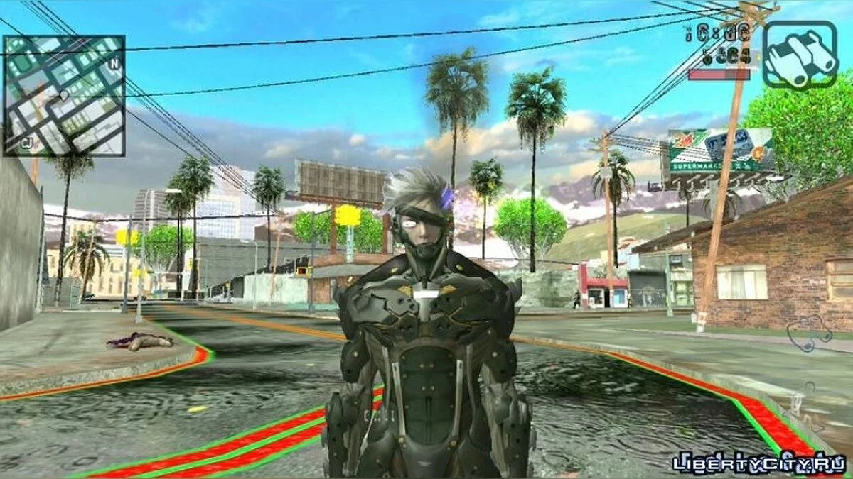 Райден из Metal Gear Rising / GTA San Andreas (iOS, Android)