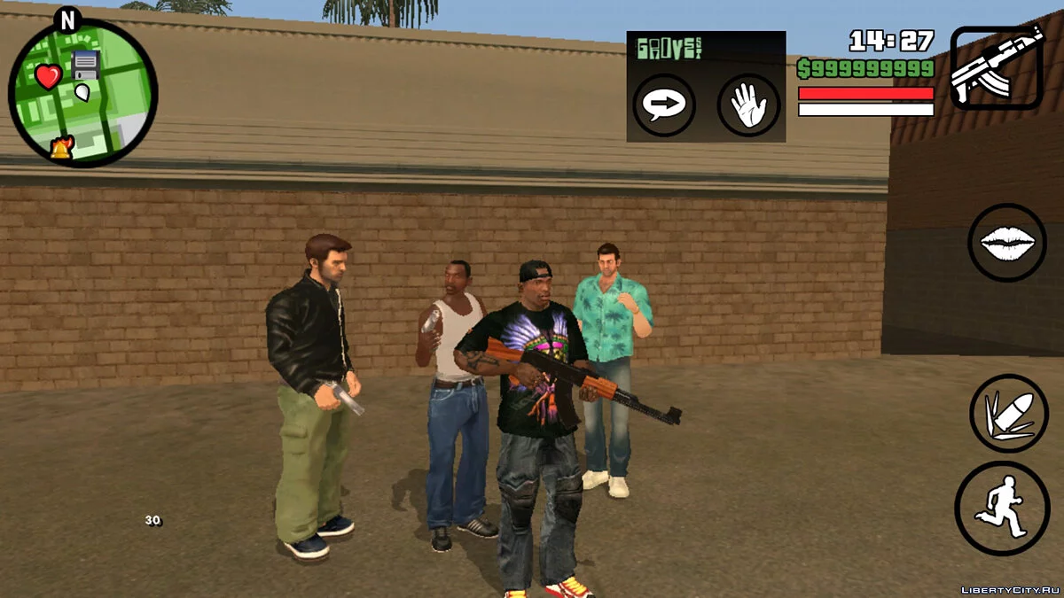 Главные герои GTA: The Trilogy - The Definitive Edition / GTA San Andreas (iOS, Android)