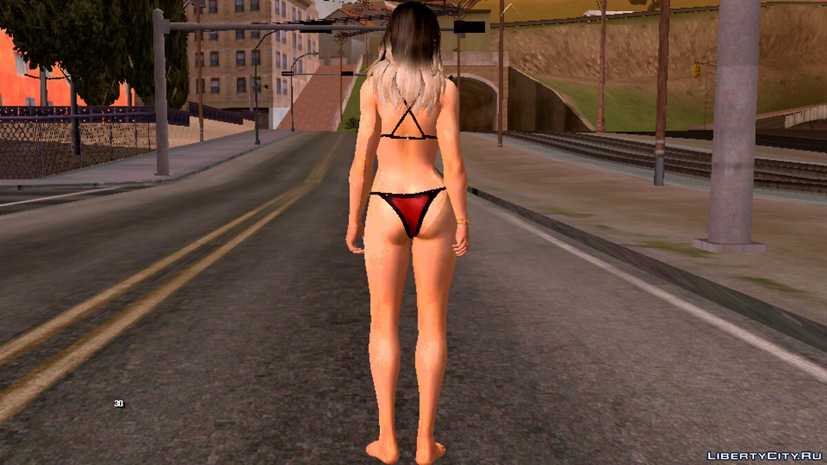 Скачать Лара Крофт в купальнике для GTA San Andreas (iOS, Android)