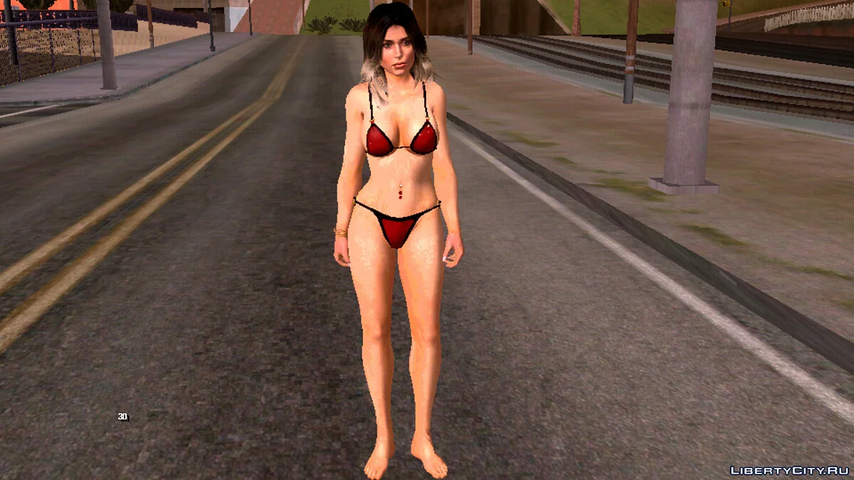 Лара Крофт в купальнике / GTA San Andreas (iOS, Android)