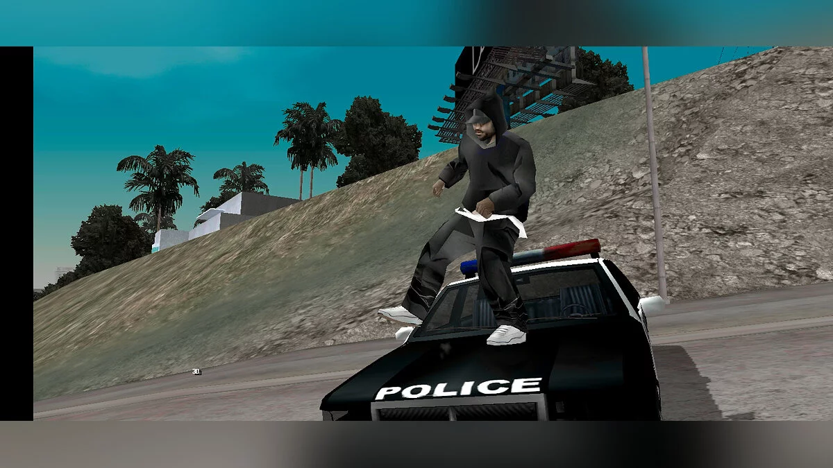 Гангстер в серой толстовке / GTA San Andreas (iOS, Android)