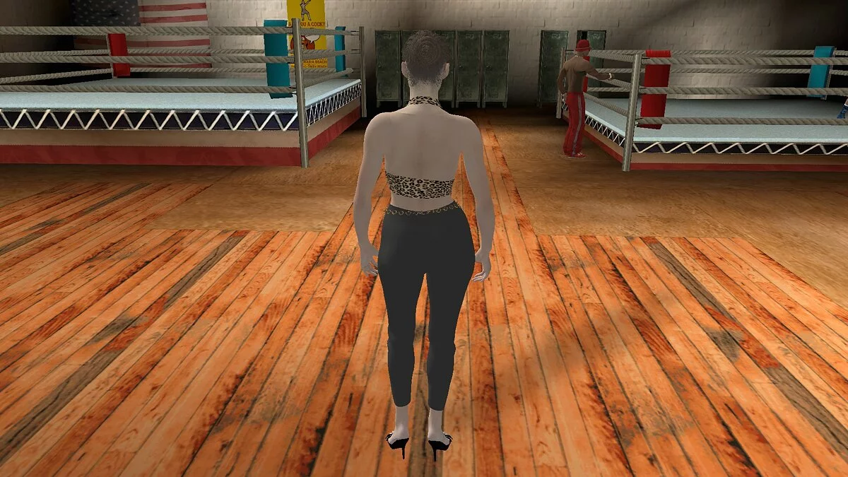 Клэр Редфилд в топике леопарда / GTA San Andreas (iOS, Android)
